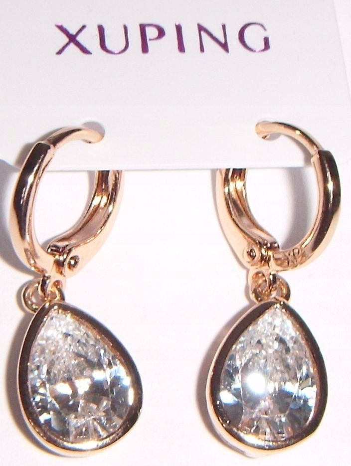  Náušnice ženský chirurgická oceľ nehrdzavejúci lekársky zlato 18k 1,7cm\0,8mm