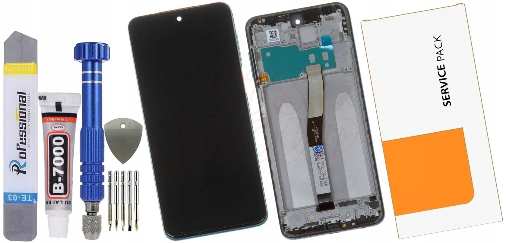  Xiaomi redmi note 9s lcd ekranas s/p originalas
