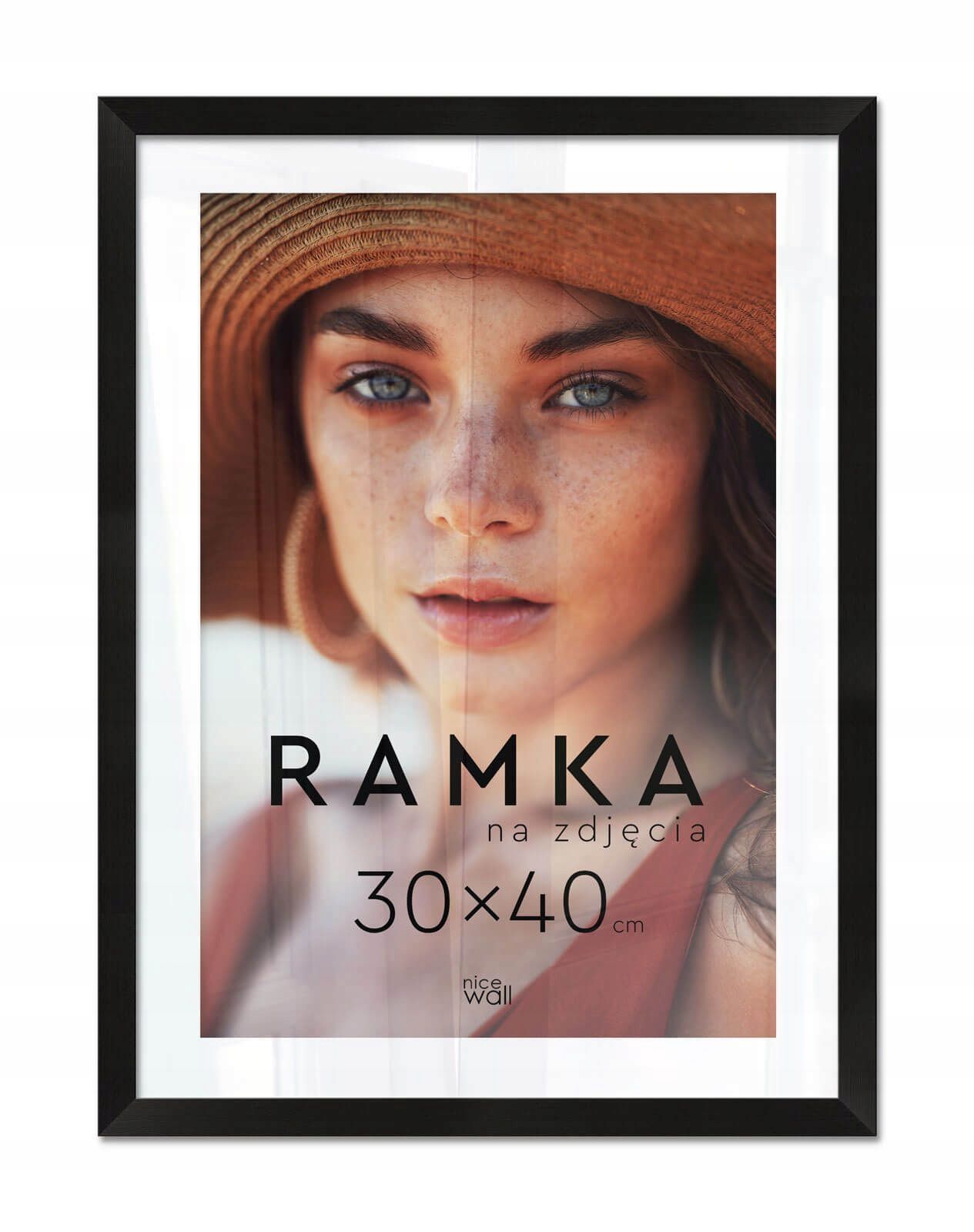  Black color photo frame 15x21 cm with support