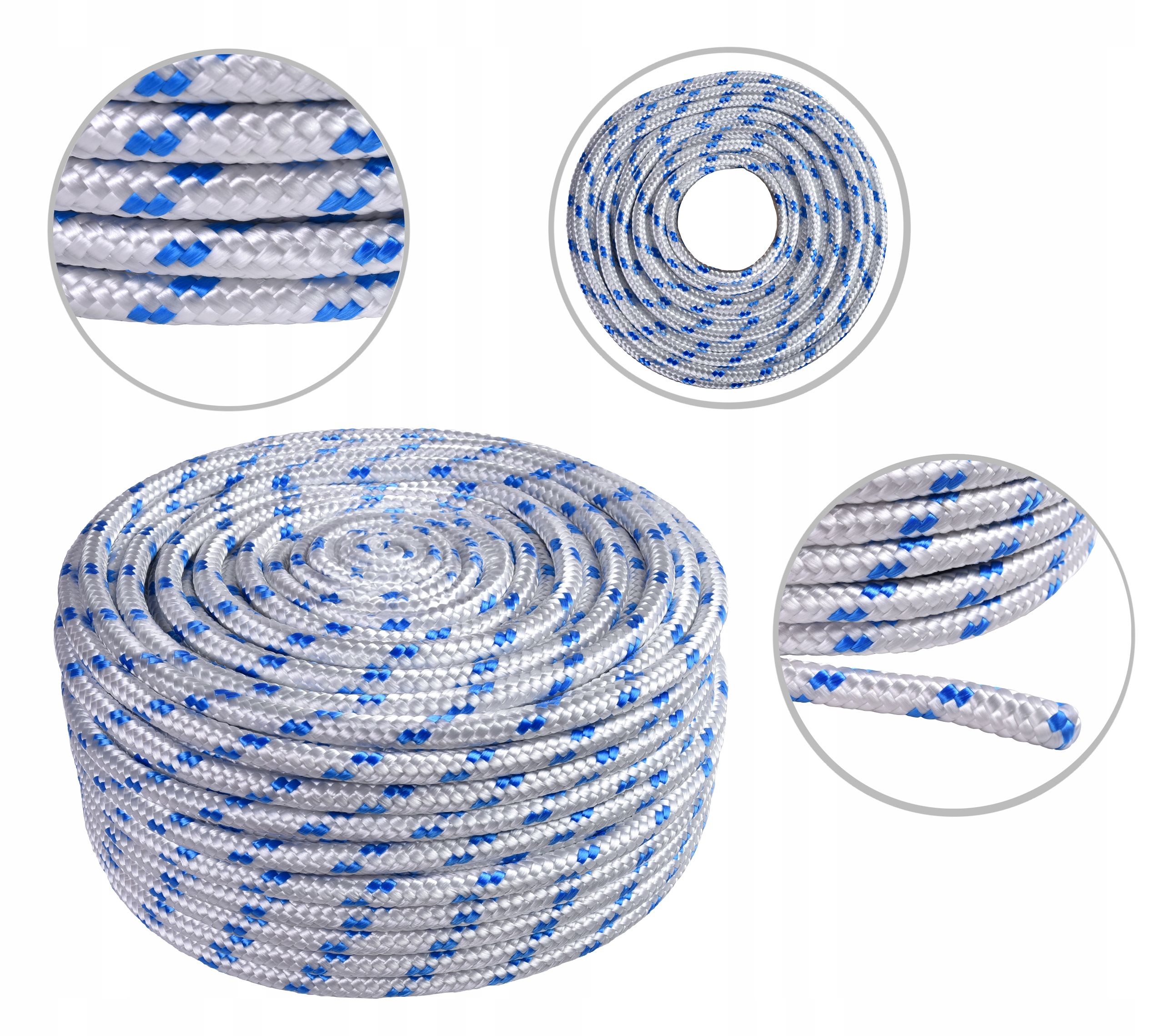  Polipropileno virvė tinklelio tvirtas 10mm 50m