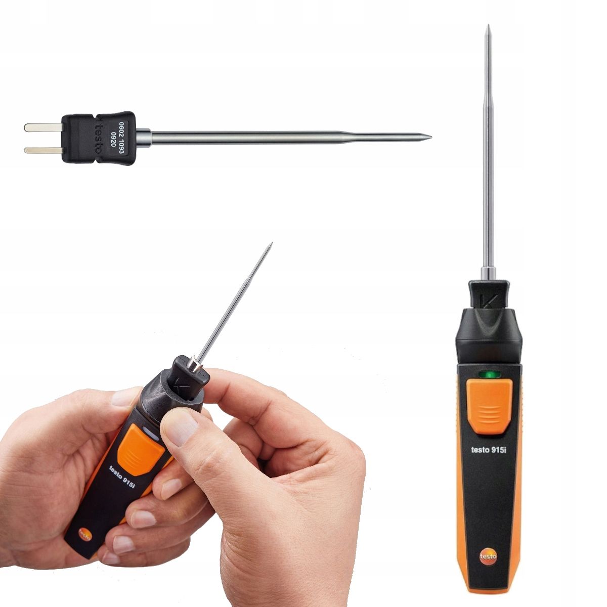  Termometras komplektas temperatūros matavimui testo 915i "bluetooth" smartsonda