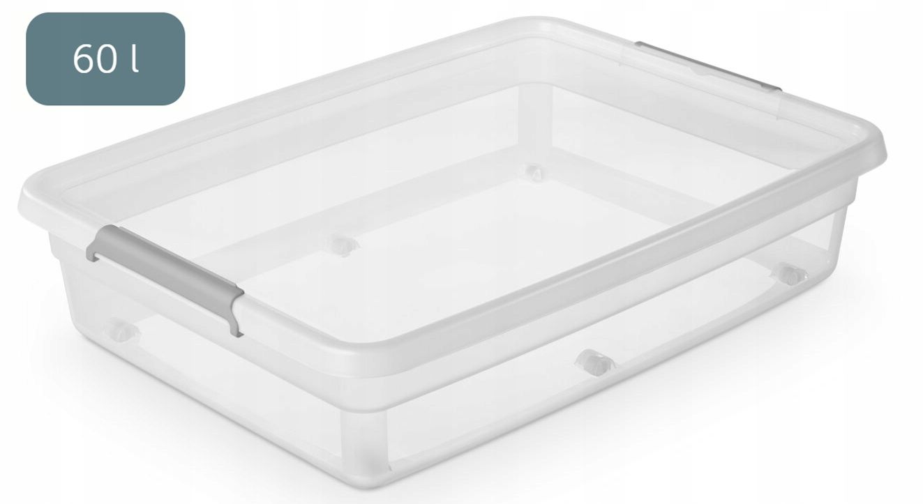  Dėžutė organaizeris plastikinis su dangčiu po lova 29l base