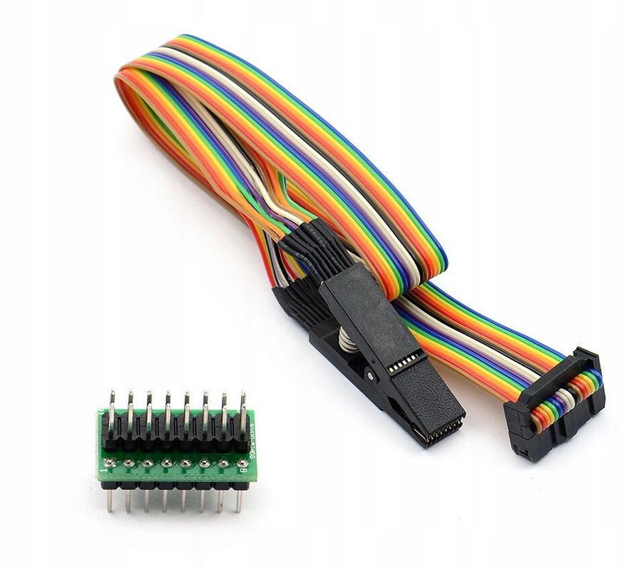  Spaustukas bandymo soic 8-pin r=1,27mm su kabeliu i ad