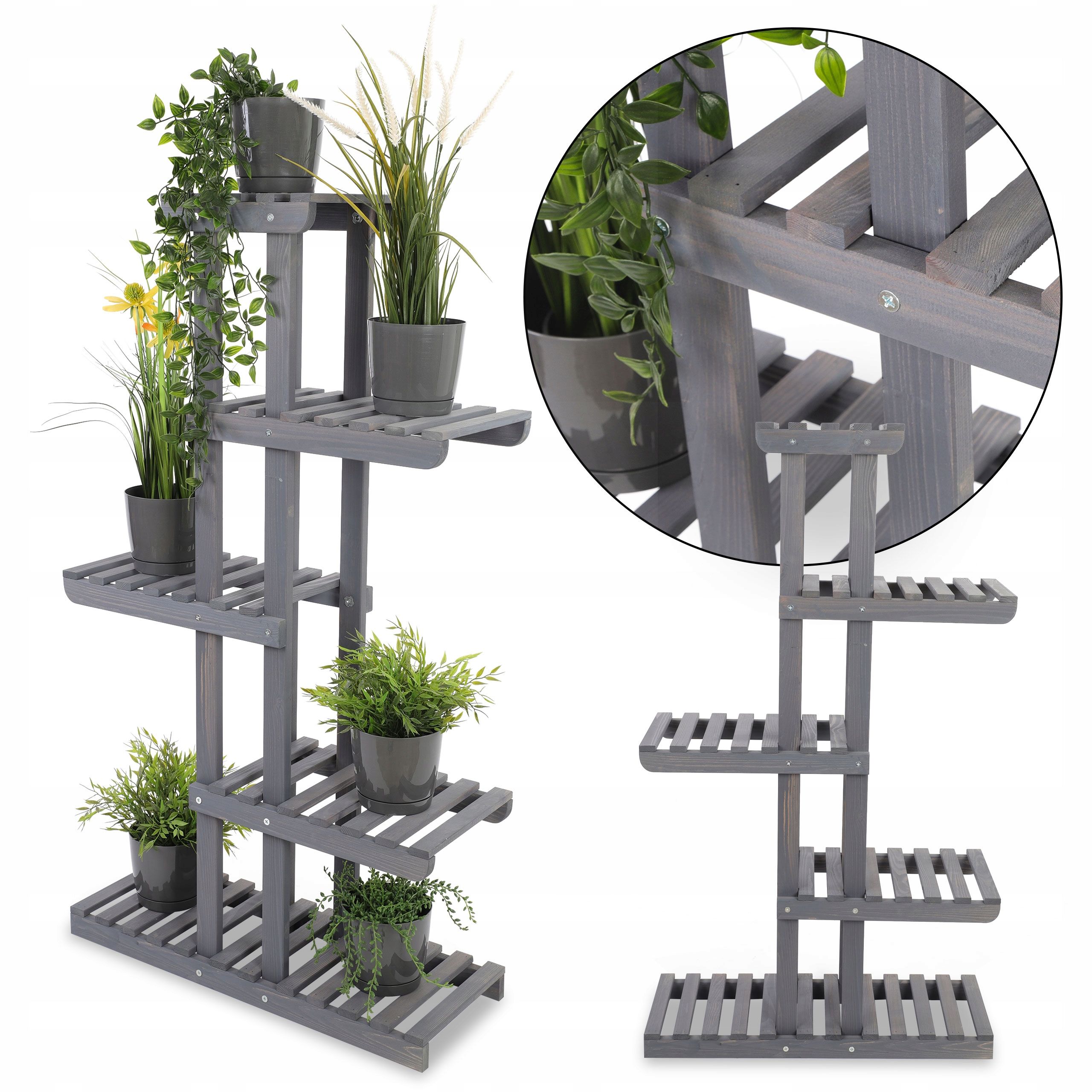  Wooden flower stand flower stand shelf for pots big durable eco