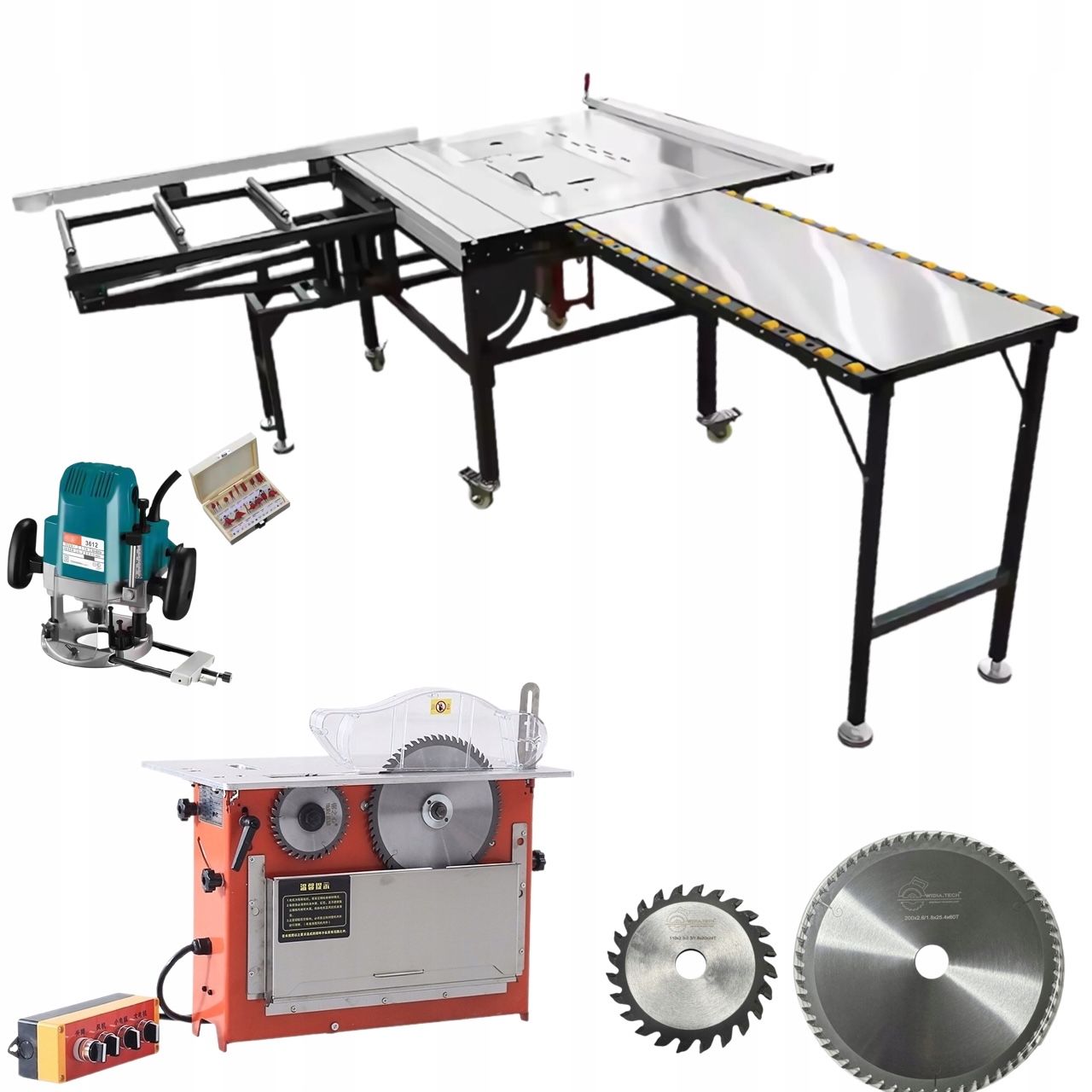  Woodworking machine gluing machine trendeco mobile +assembly table working milling