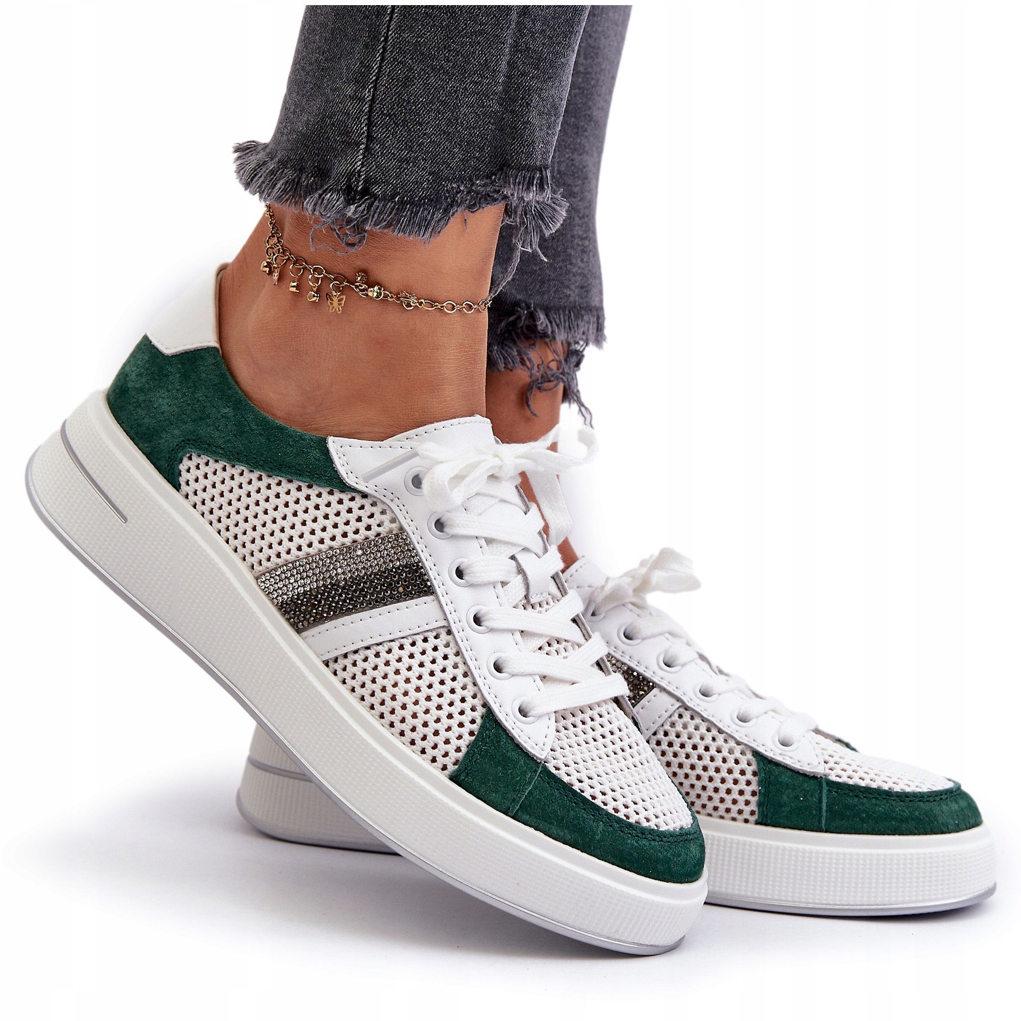  Sneakers women&#39;s suede shoes for the platform d&a lr110 beige 37
