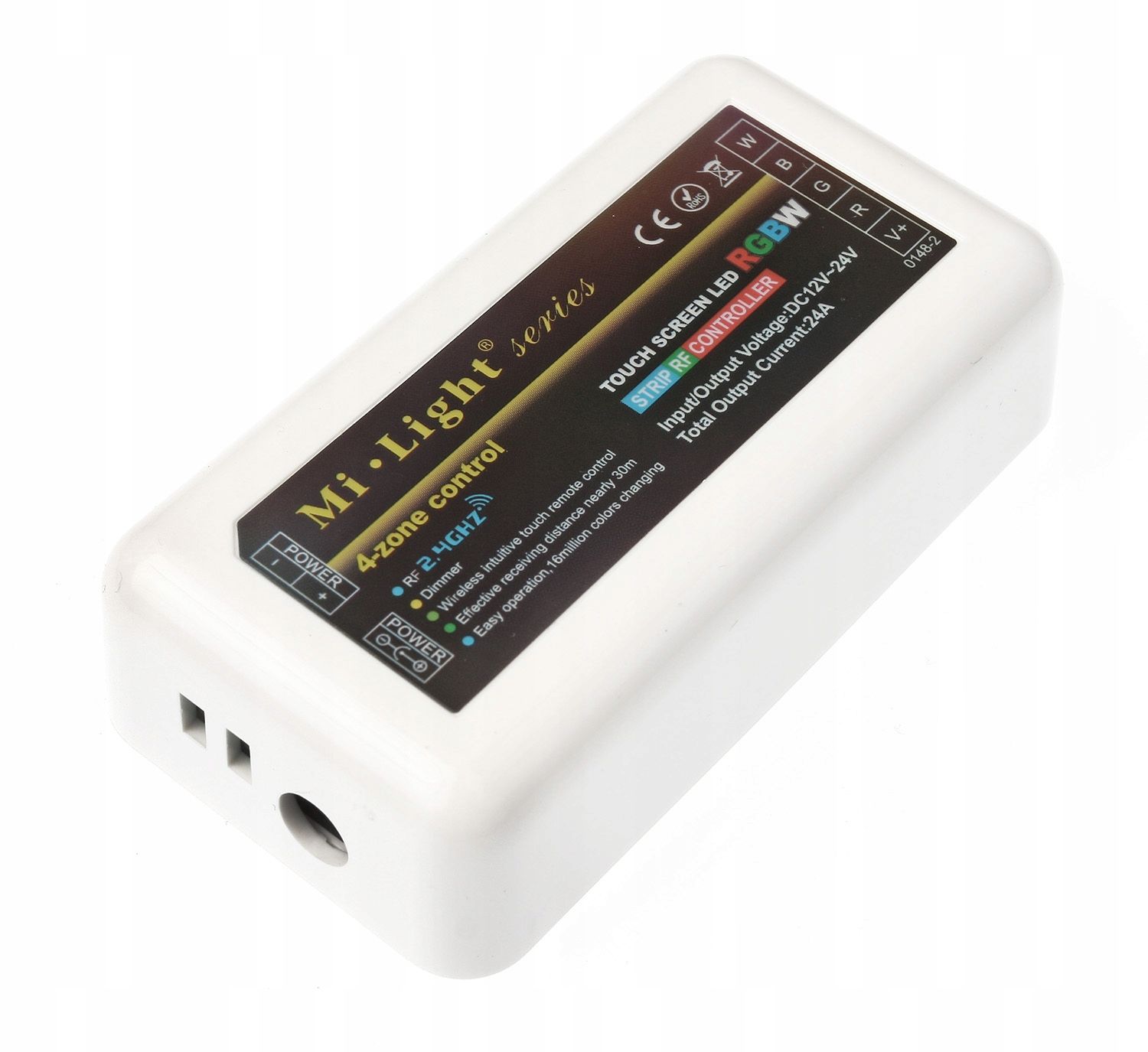  Valdiklio valdymo pultelis juostų led rgb 12a ovalas juodas 61023
