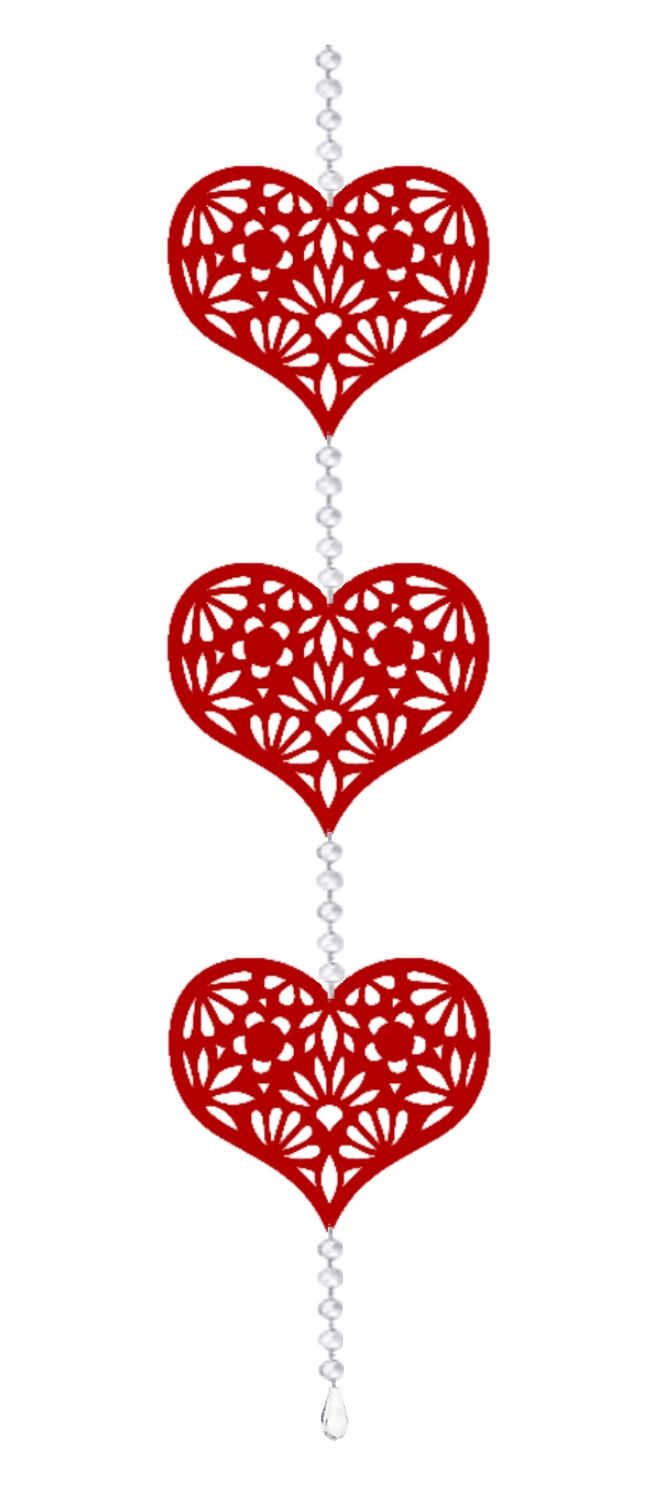  Girlande anhänger herz verzierung durchbrochen valentinstag