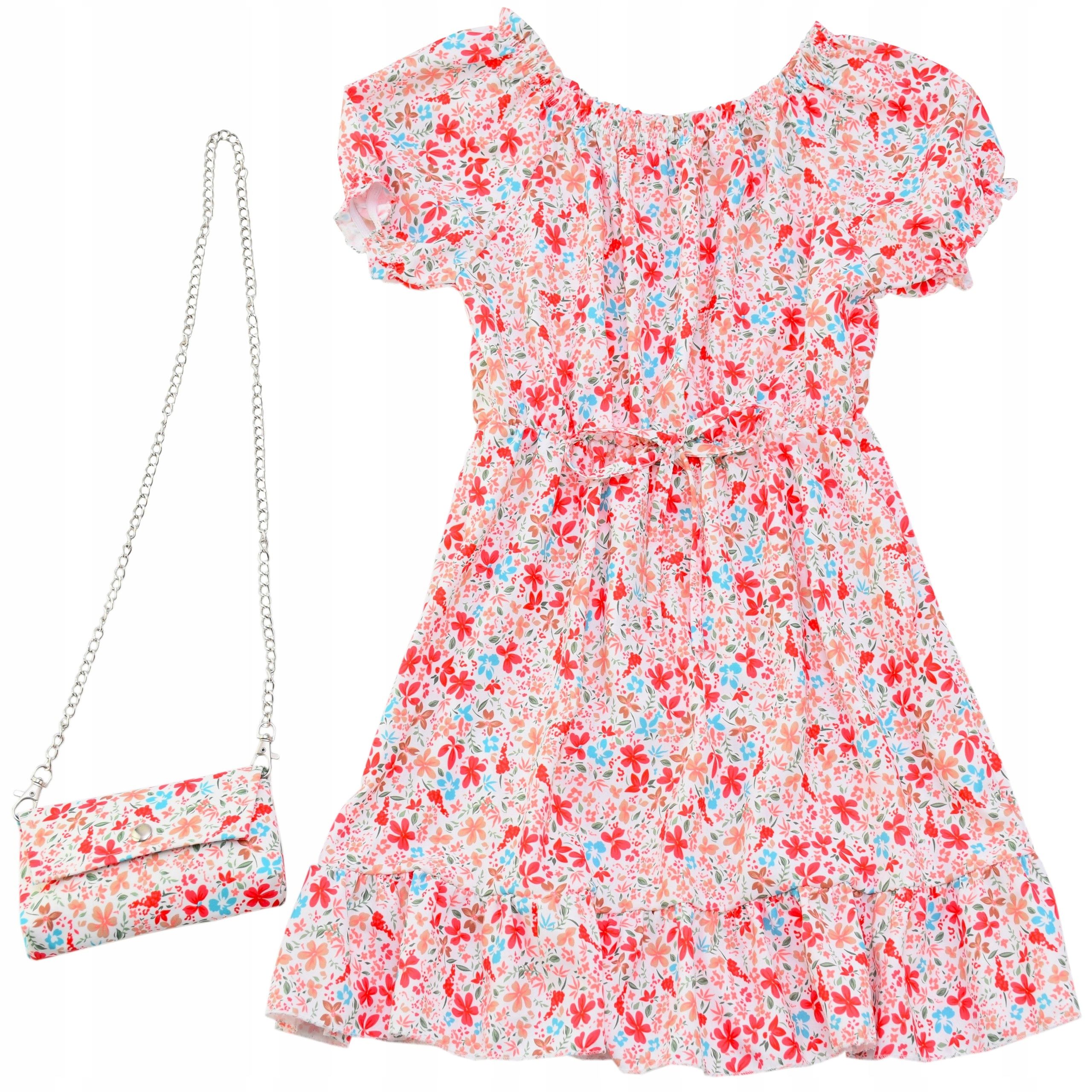  Kleid für mädchen weiß schmetterlinge handtasche jahr blumen muster für ein kind 6 y