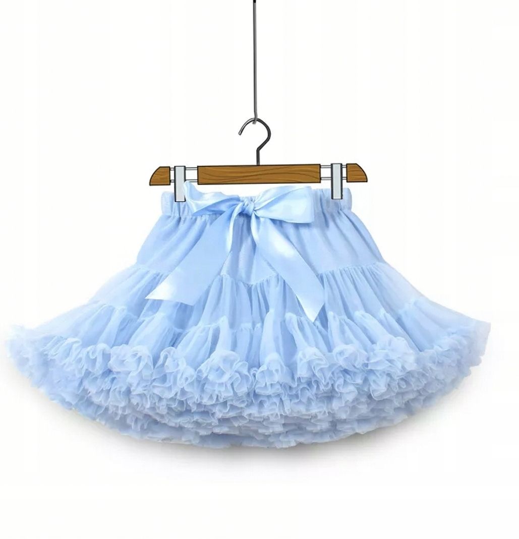  Tyl sukně 104 tutu pettiskirt načechraný rozowa fuchsie s v záhybech