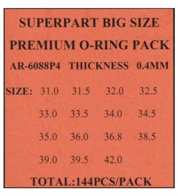  Tihendid korter o-rõngas komplekt 24.1-28.0mm x144