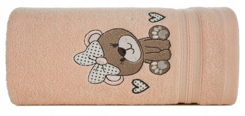  Kinderhandtuch 70x140 baby 63 silber panda 450g/m2 eurofirany