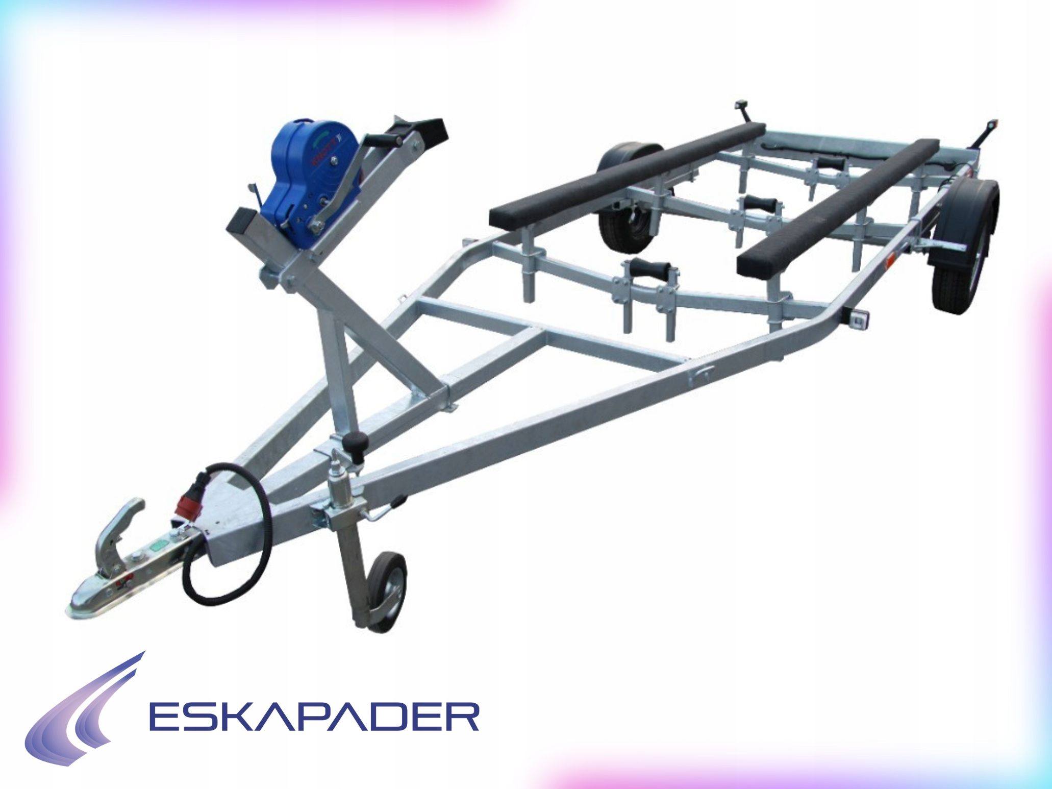  Trailer under the boat pp-2700 two-axle gvw 2700kg, lifting capacity 2150 kg