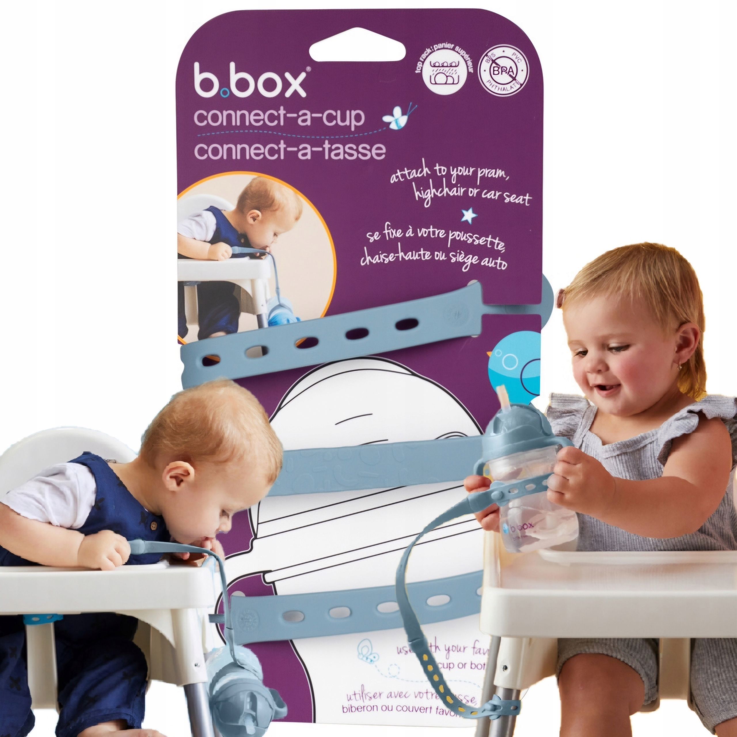  Komplekt jooma õppimiseks joogipurskkaev b.box + tass doidy cup