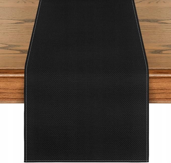  Laudlin lauajooksja laua peal dekoratiivsed dekoratiivne must elegantne 40 x 240 cm