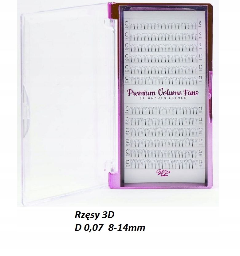  Slay wimpern 4d mix mischen d 0,07mm 8-14 wonder lashes wonderlashes volume fans