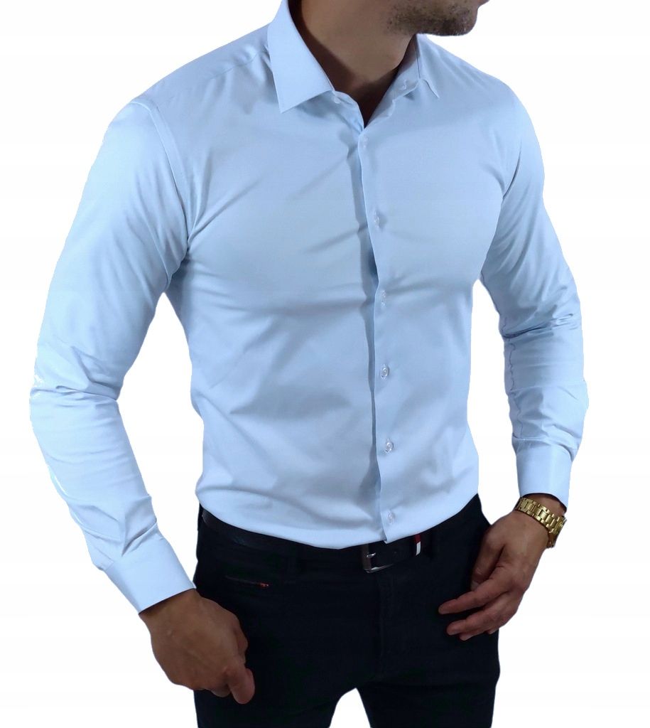  Elegantne särk meessoost äri sinine indigo slim kooskõlastatud m-39/40