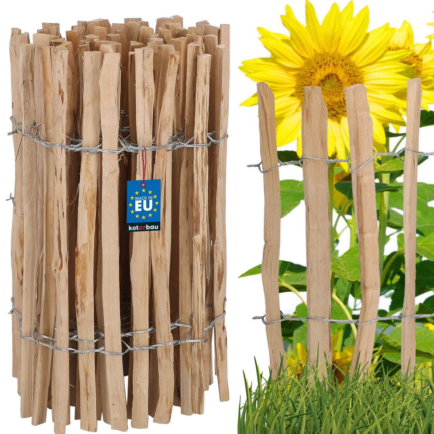  Plot z lieskového dreva 7-8 60x500cm plot obruby palisada záhrada skrútený