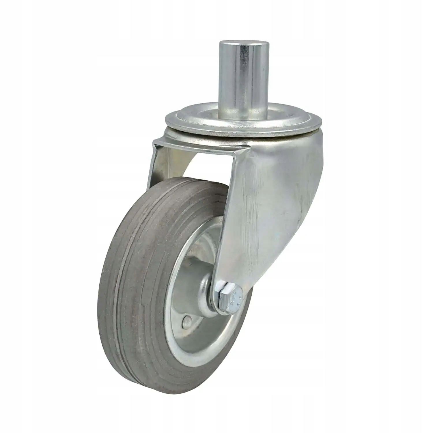  Kolo pelēks ķermenī ar kātu fi 125mm 80kg (fi24)
