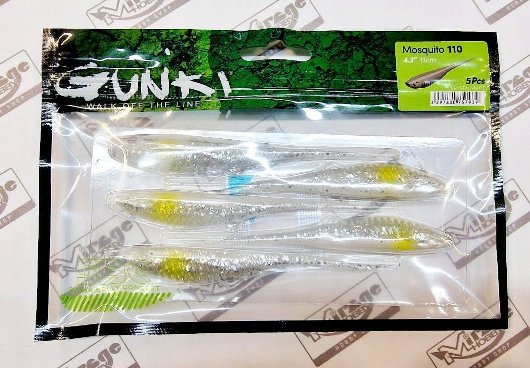  Norīt gunki kiddy 4"(10cm) - salt & pepper (op. 5 gab.) [52683]