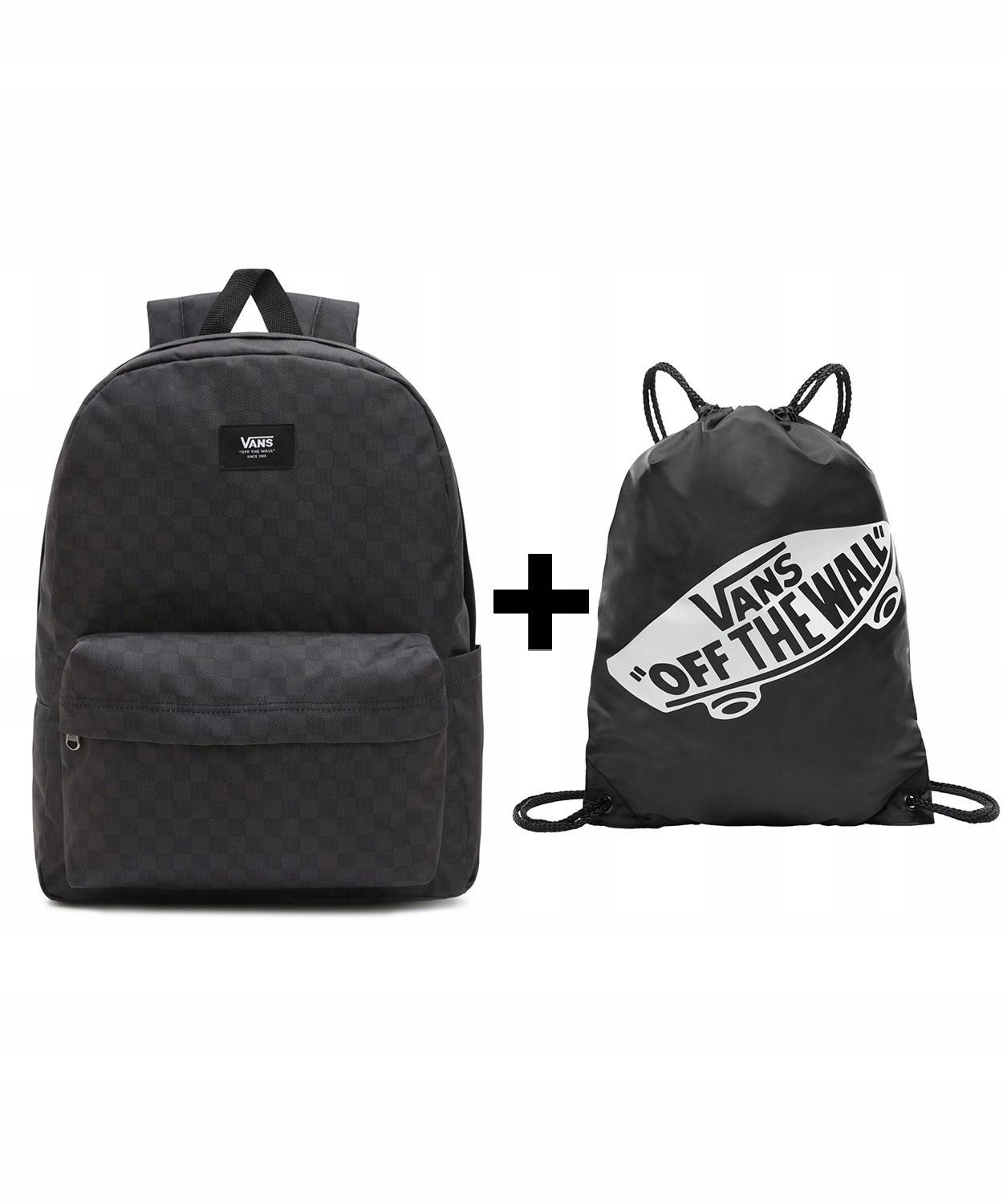  Garnitur vans-plecak old skool vn000h4xba5 blk / chrl + tasche vn000hecblk blk
