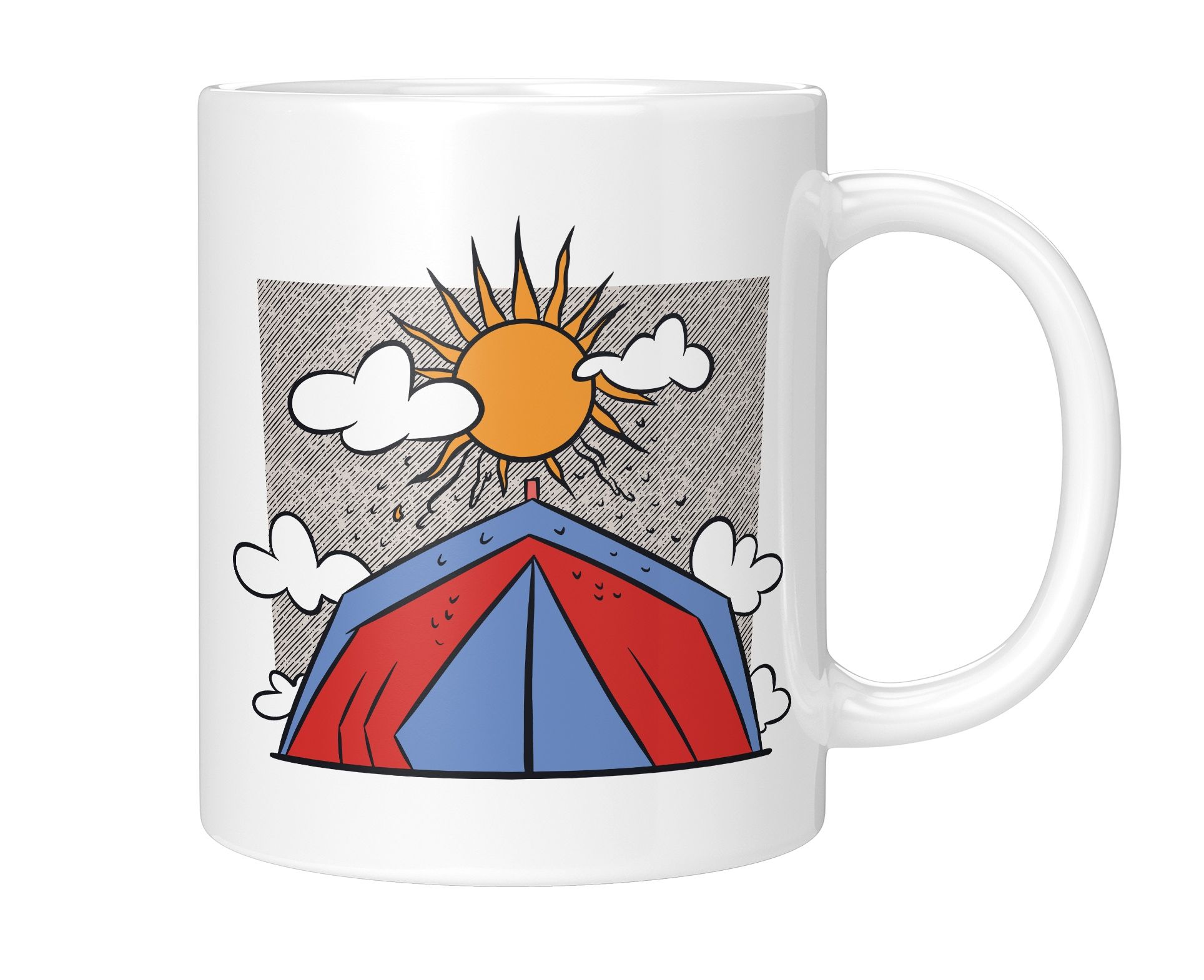  Keramikbecher 330 ml sommer sanduhr
