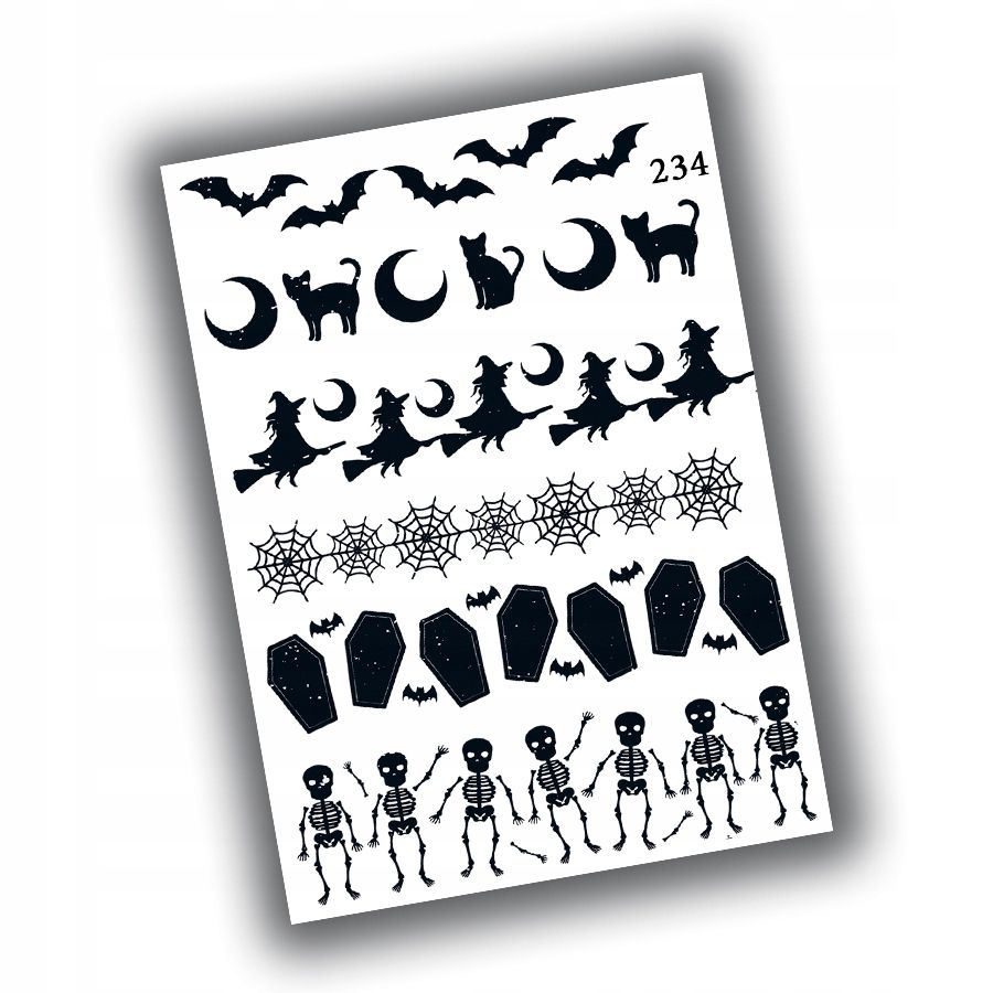  Aufkleber halloween für kinder 7,5x10,5 n203