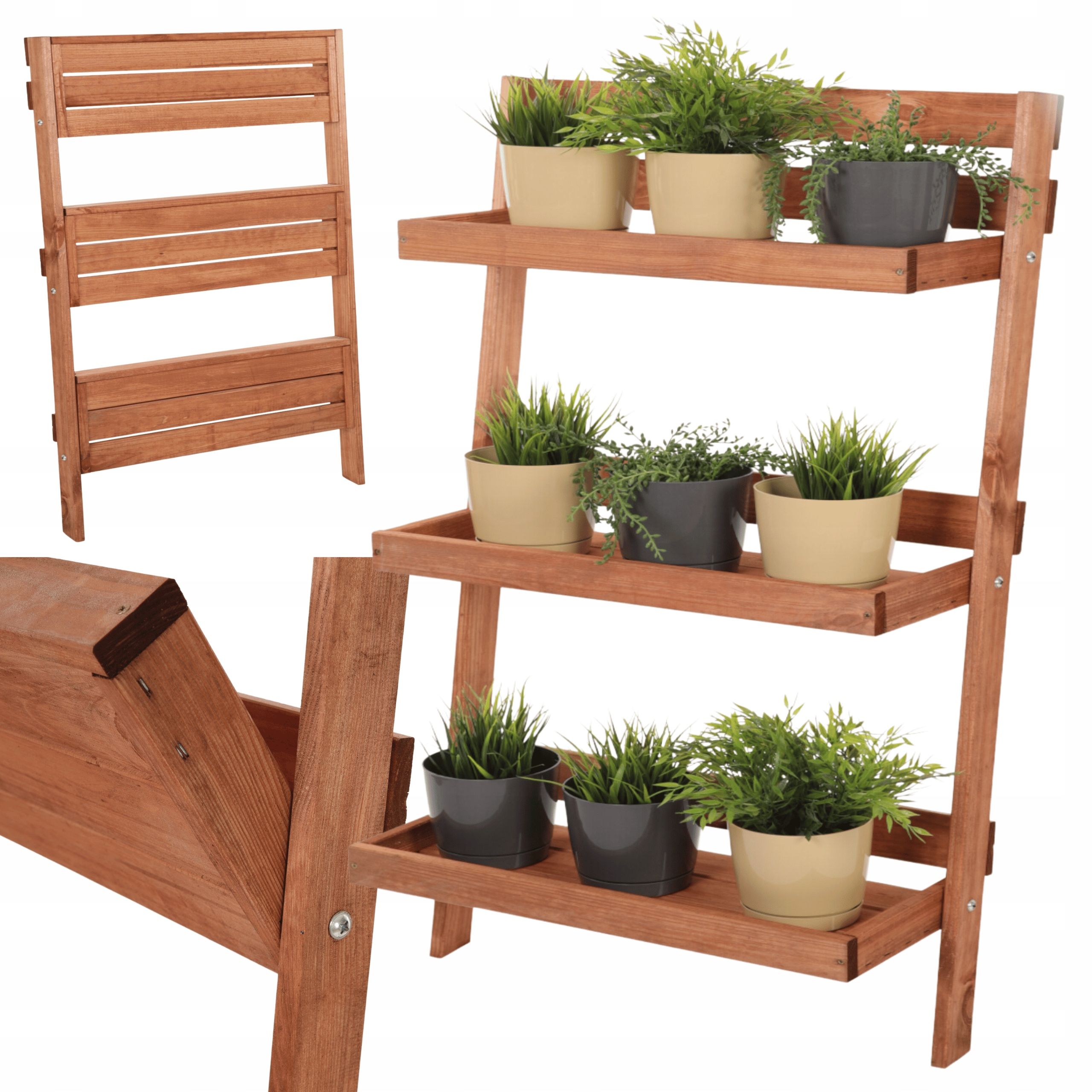  Flower stand opierany ø walls flower stand shelf for plants 145x77cm eco