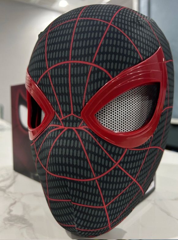  Ac jm mask moving eyes spiderman plastic cosplay party halloween black