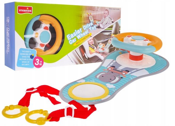  Interactive steering wheel set the little driver toy travelogue 6633