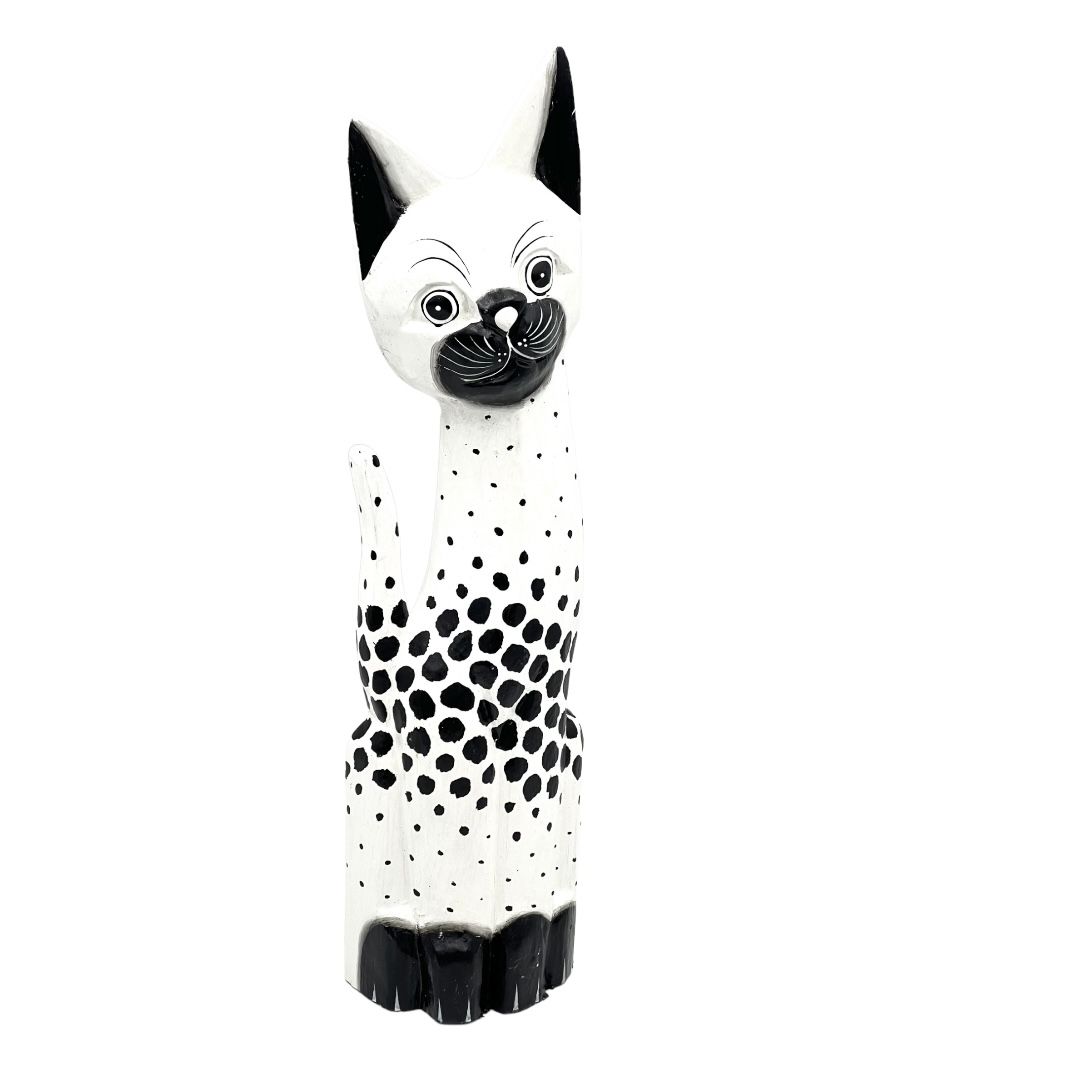  Katze kätzchen holzfigur wunderschön einzigartig dekoration oder geschenk 30cm