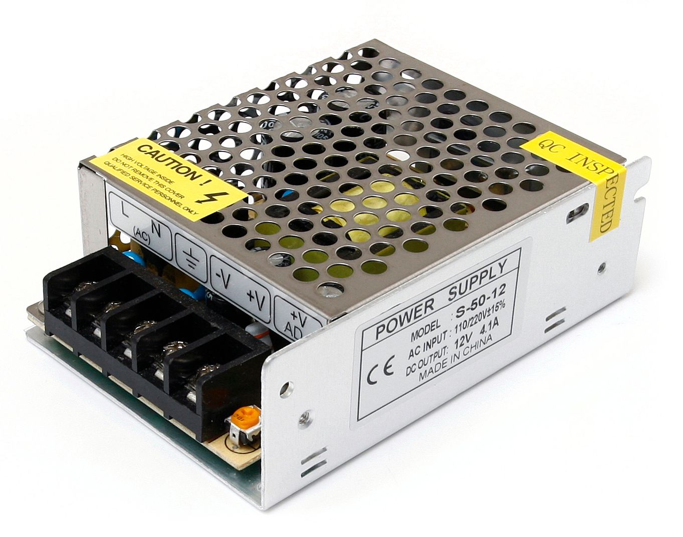  Maitinimo šaltinis 12v 120w 10a ip20 slim led juostoms, cctv