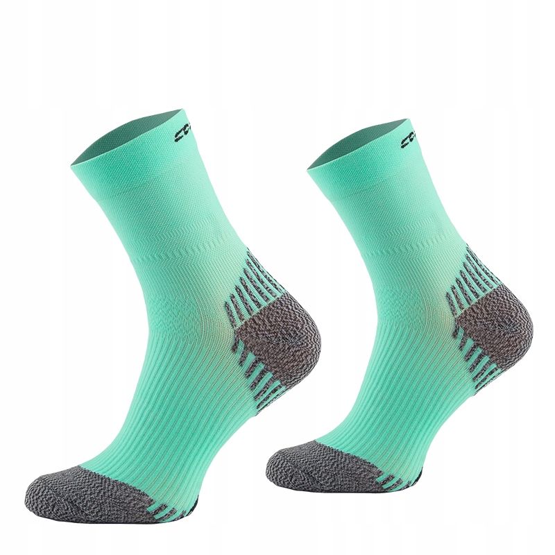  Socken compress running socks short comodo run6 neon orange farbe größe 43-46