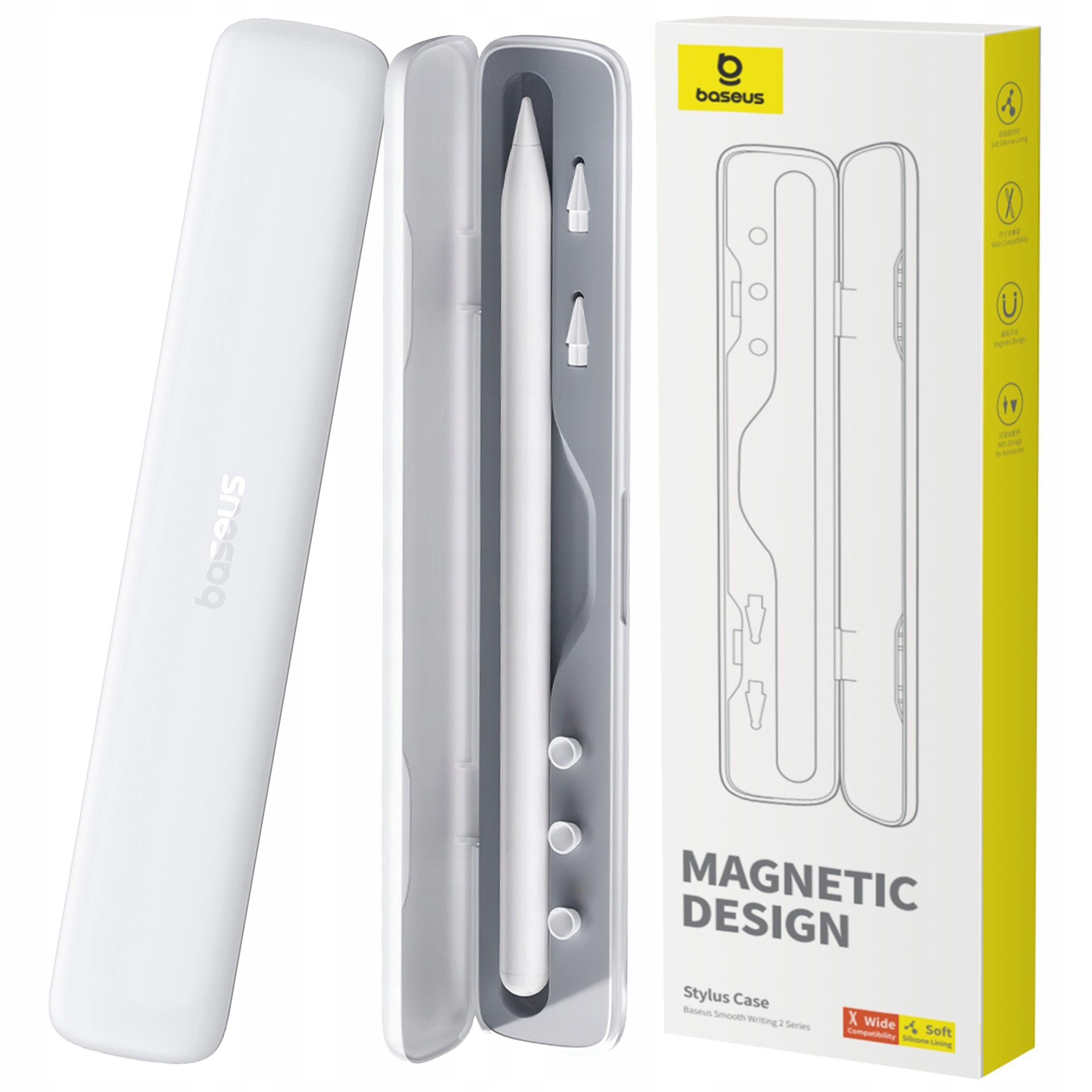  Baseusas tušinukas magnetinio pasyvus 3in1 mju pen universalus ekranams