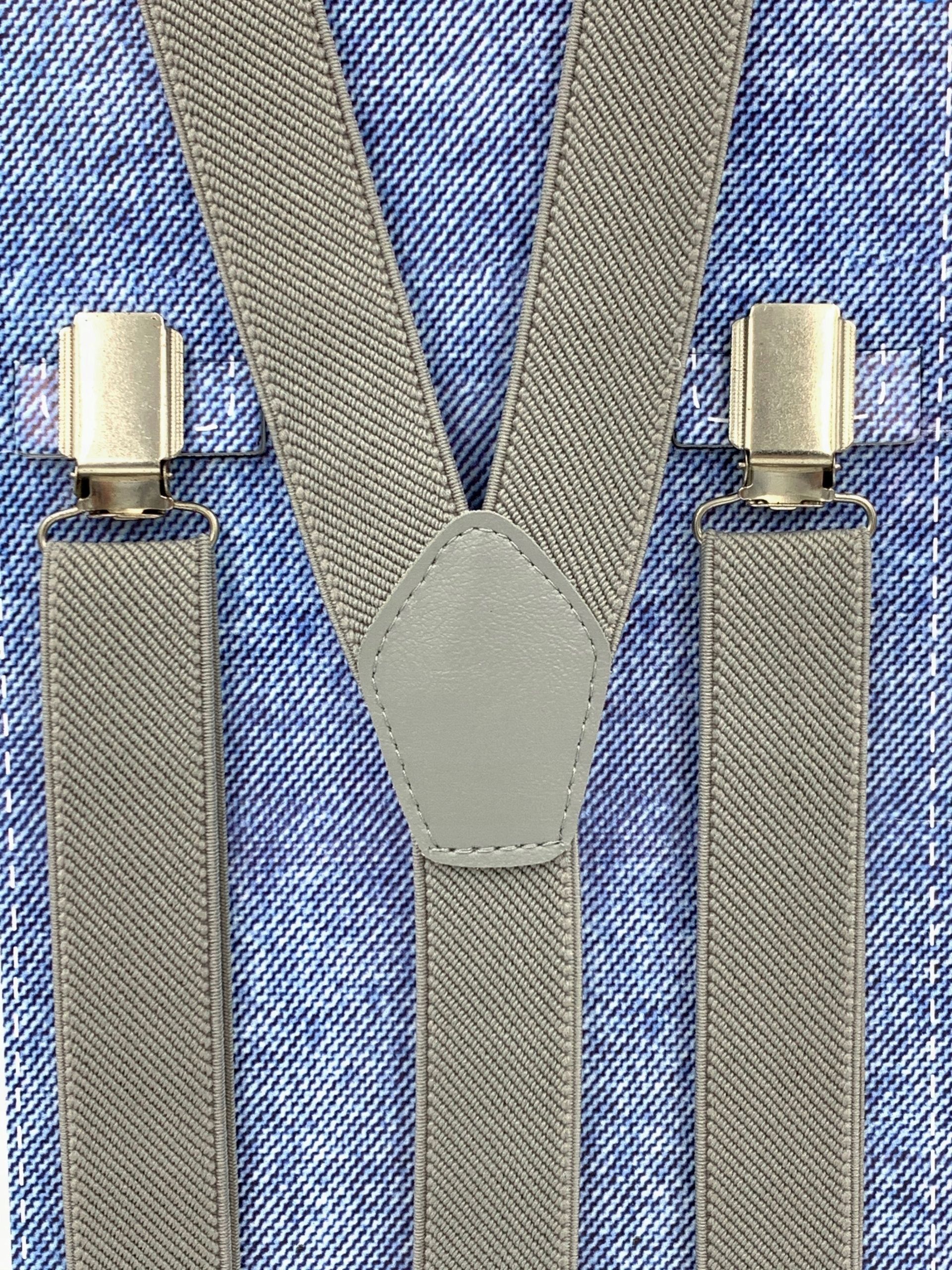  Burgundy uniform smooth braces for trousers