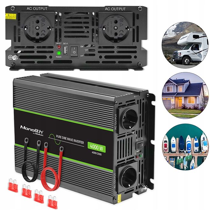  Spannungswandler qoltec 24v 230v 300w 600w sinus für ein wohnmobil boote
