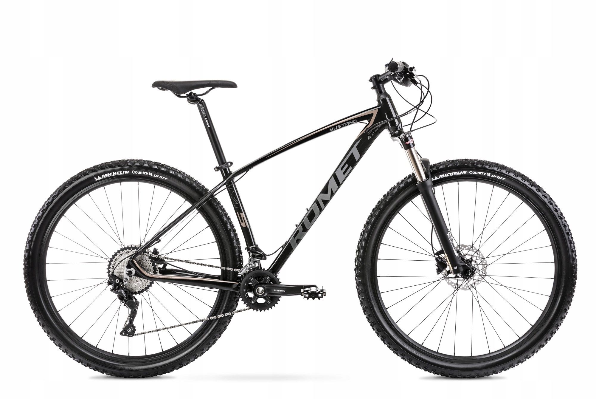  Dviratis mtb romet mustang m2 rėmas 21 colių kolo 29 " juodas