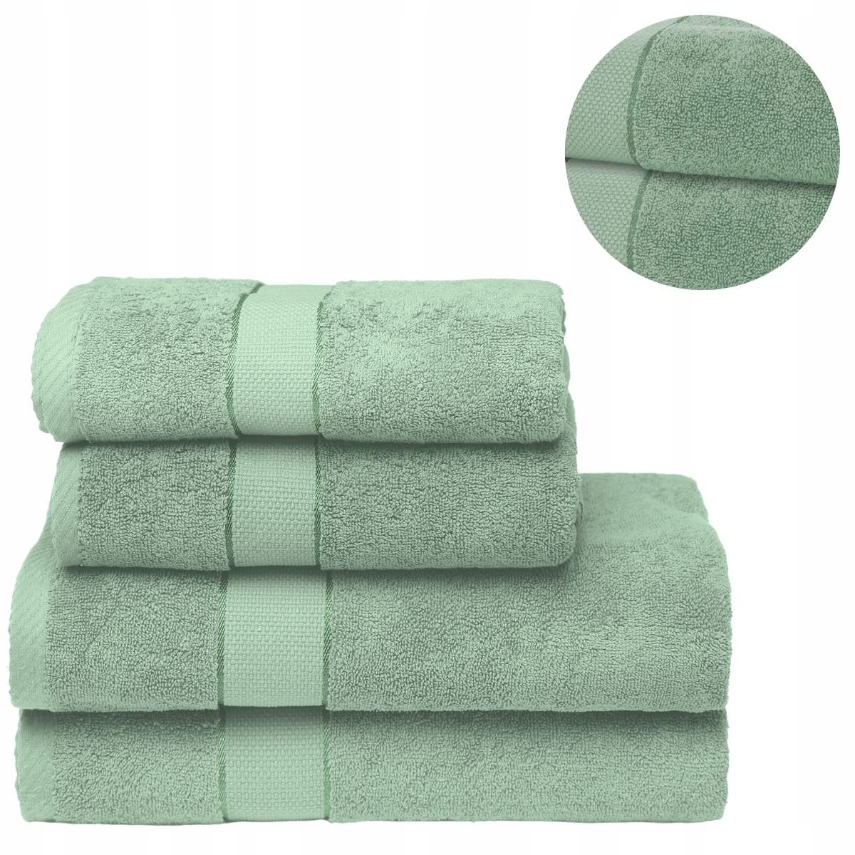  Množina 4 uteráky kúpanie 2x 70x140 2x 50x100 bavlna 500g množina kúpele
