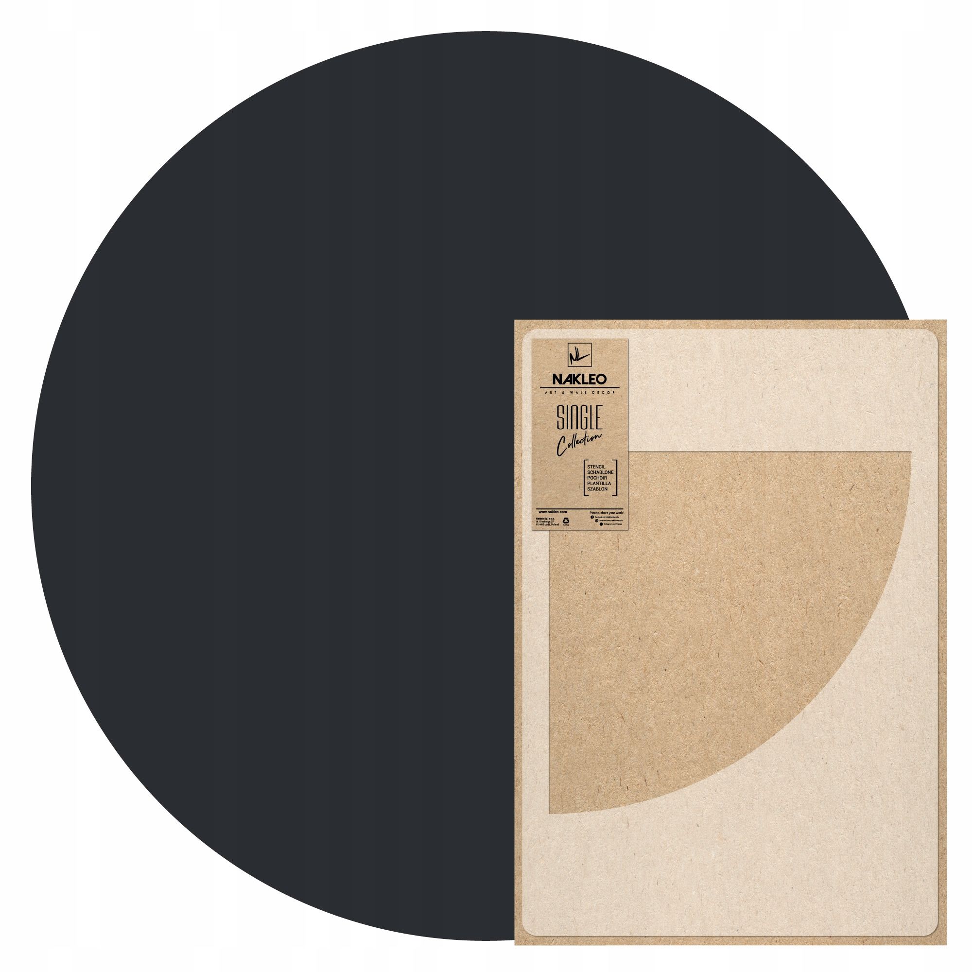  Dažymo trafaretas mandala m sr. 61 cm tinkavimo daugkartinio naudojimo tinkas betonas