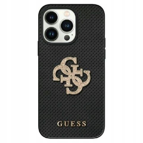  Guess sequin script logo případ - iphone 15 pro max magenta