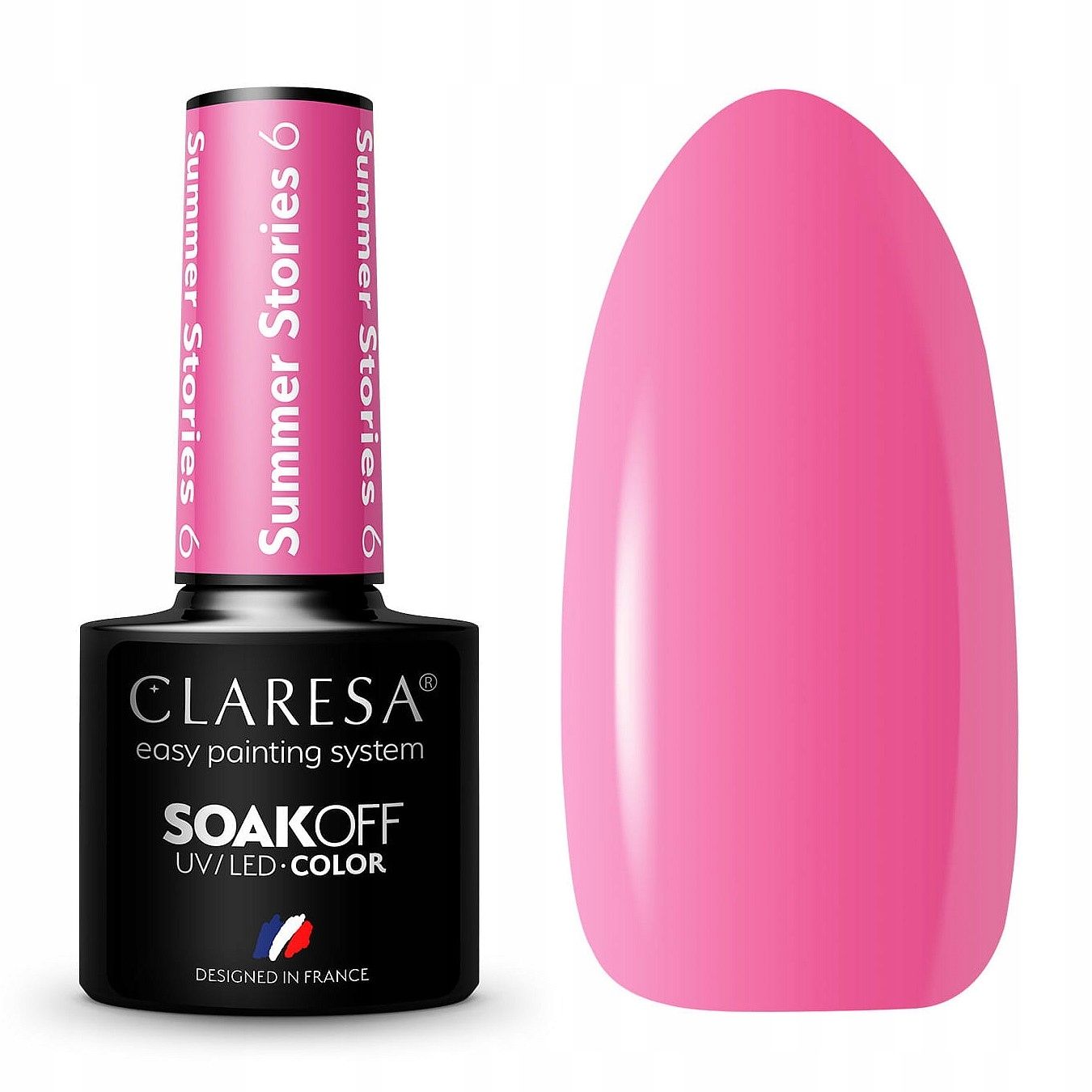  Claresa hübriid küünelakk burgundia glitter pink 554