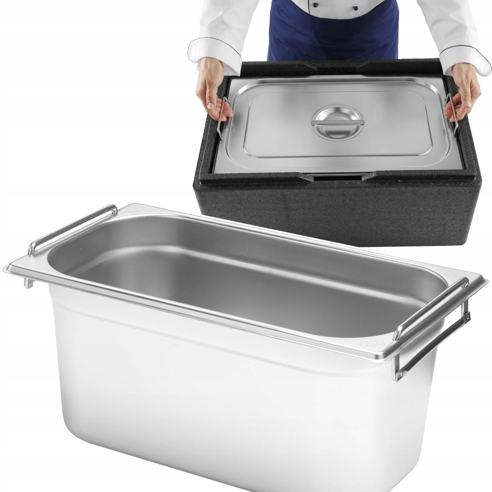  Gn konteineris 2/3 nerūdijantis plienas 150mm pietrowanie gastronominis į zmyware