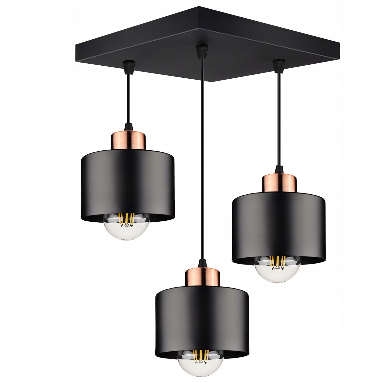  Ceiling lamp hanging lamp golden white modern 3x e27 for the living room