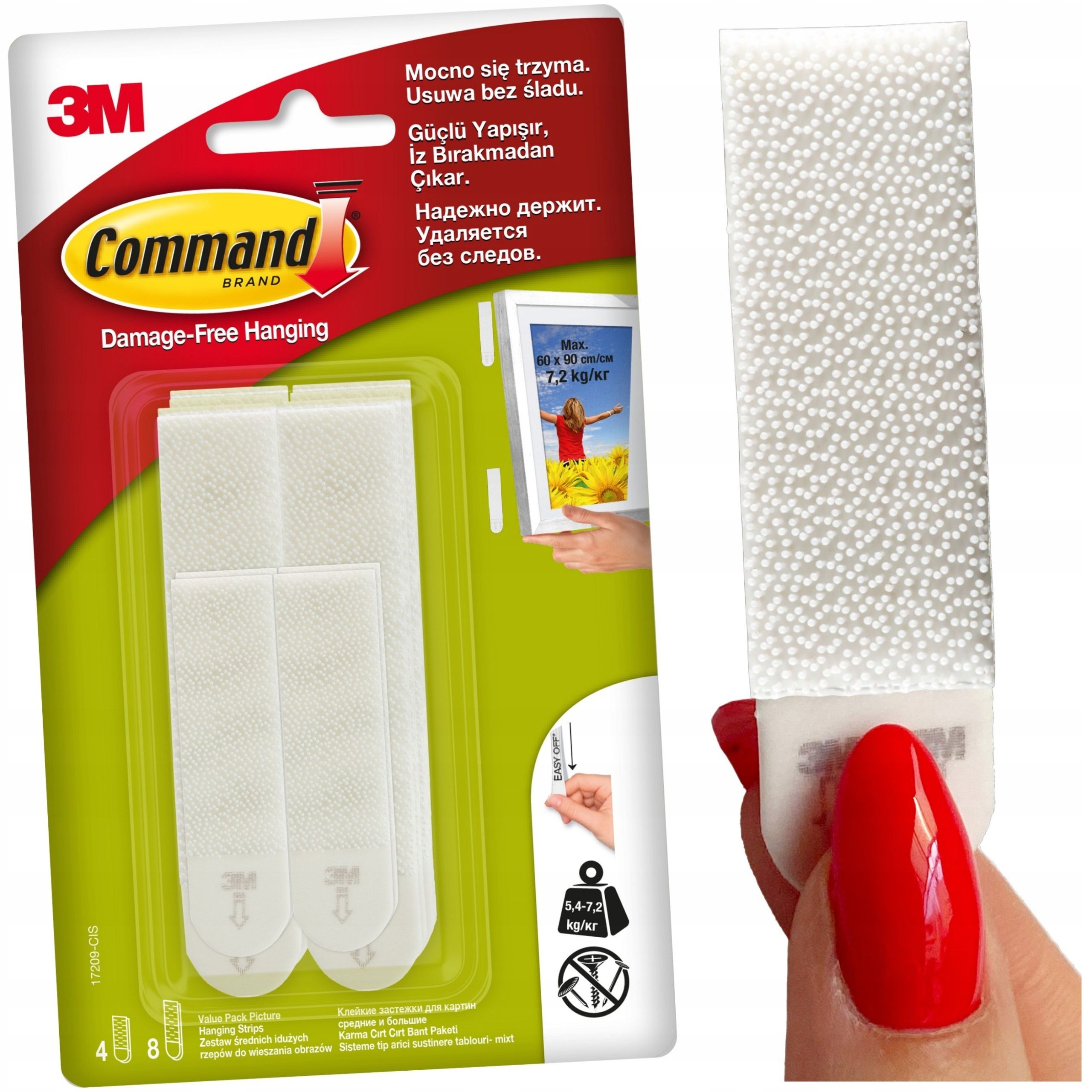  Komanda 3m velcro juostos didelis siauros 4 rinkinys = 8 kompiuterių. 17207