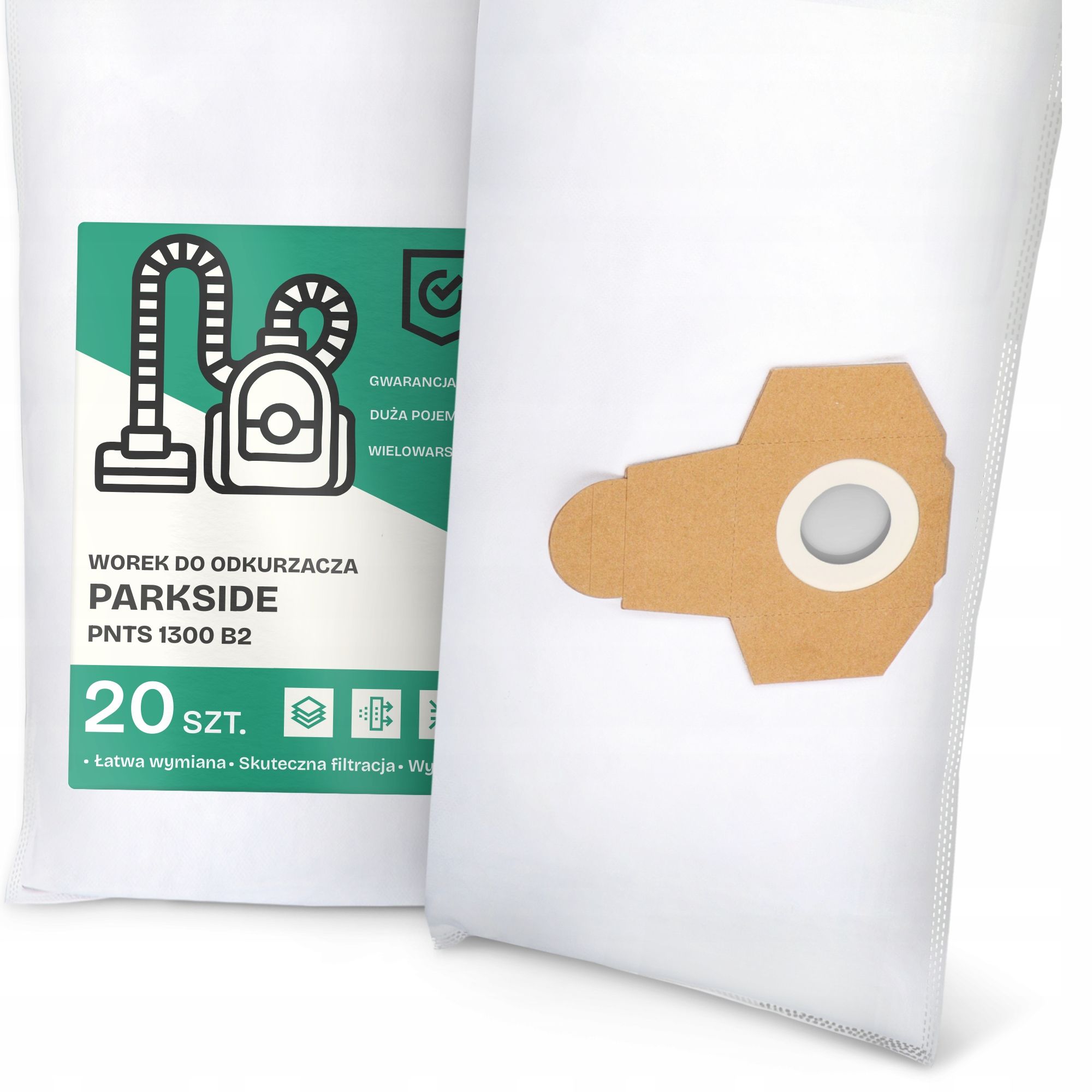  2x bag for a vacuum cleaner parkside pnts 1300 b2 synthetic textiles bags g9