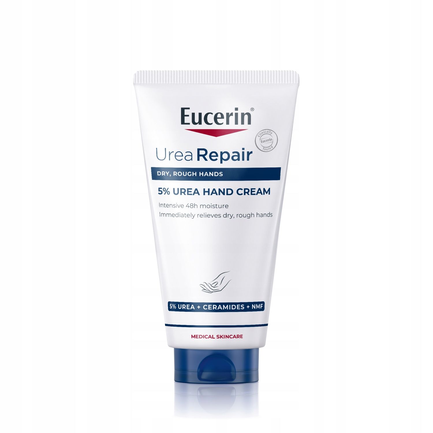  Eucerin urearepair + regenerierende creme für hände mit 5% harnstoff 75 ml 2 stk.