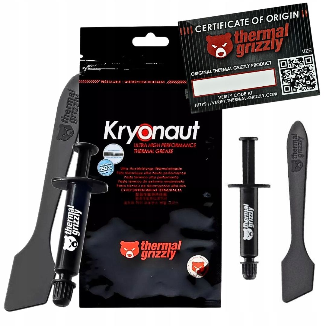  Originálny teplovodivá pasta thermal grizzly kryonaut 1g 12,5w/mk