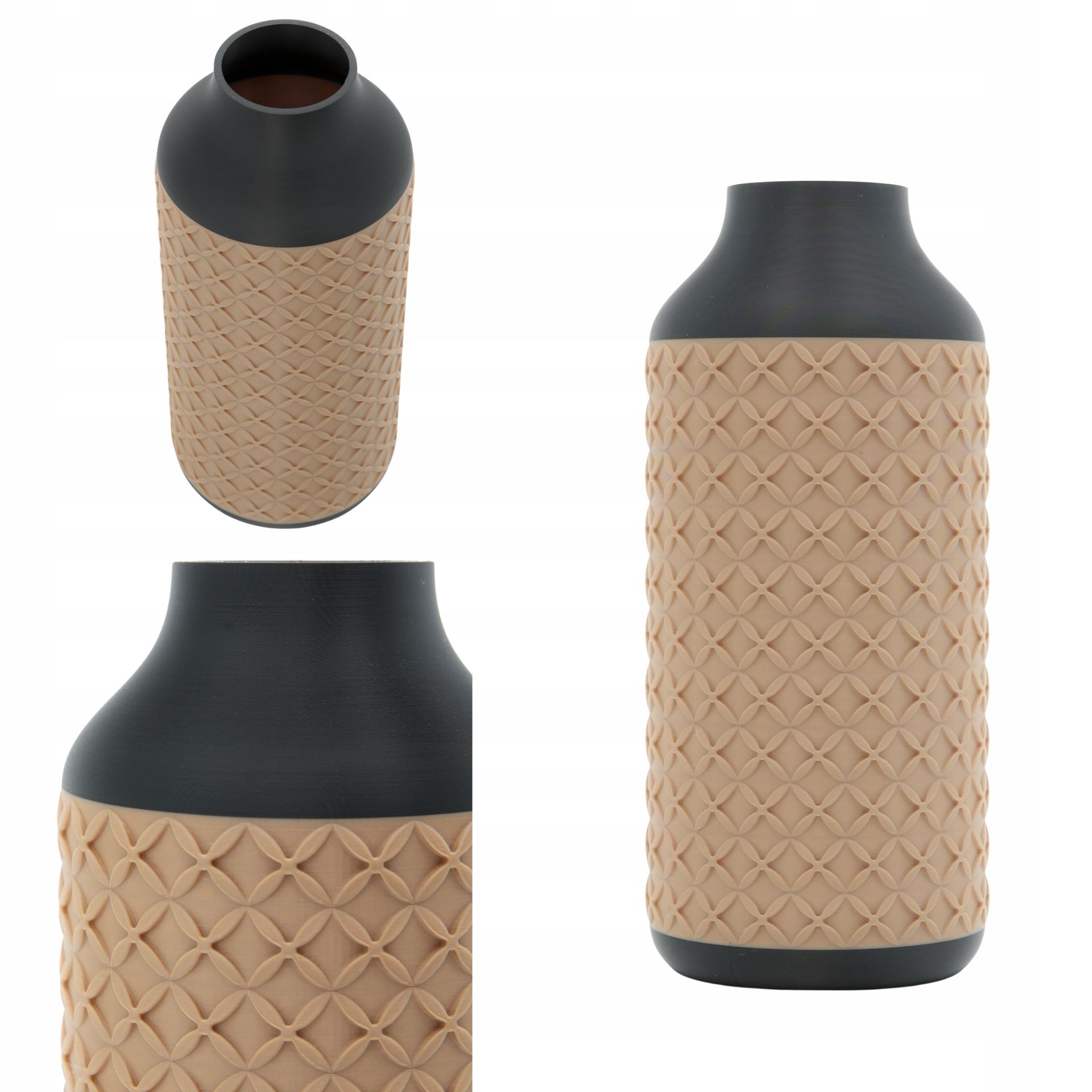  Dekoratīvs vāze boho, liela vāze boho, vāze uz istabu, plastmasas vāze
