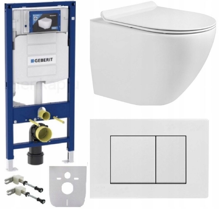  Wc rāmja komplekts geberit + atslēga + tualetes pods melns matēts + dēlis w/o+fresh