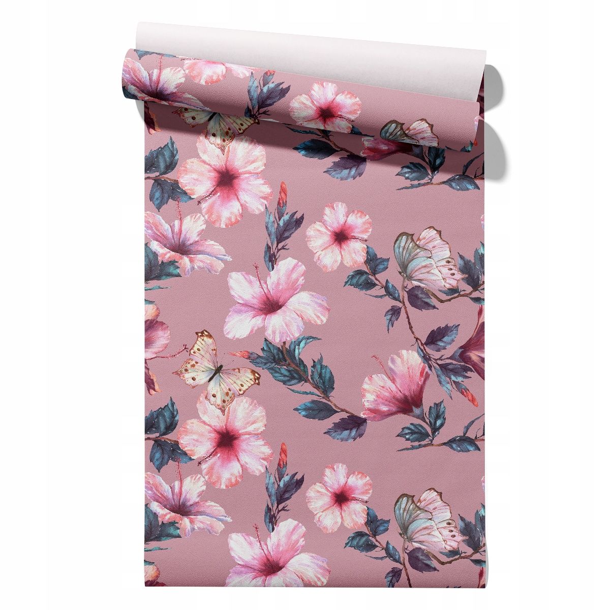  Wallpaper non-woven fabric pastel cherries wallpaper in a roll 50cm x 6,1mb